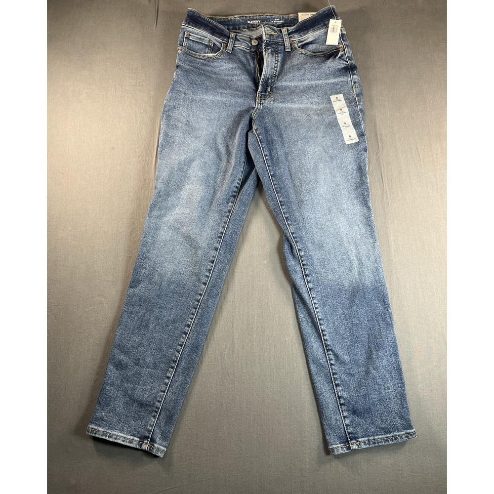 Old Navy NWT Women's High-Rise O.G. Straight Secret-Smooth Pockets Size 8